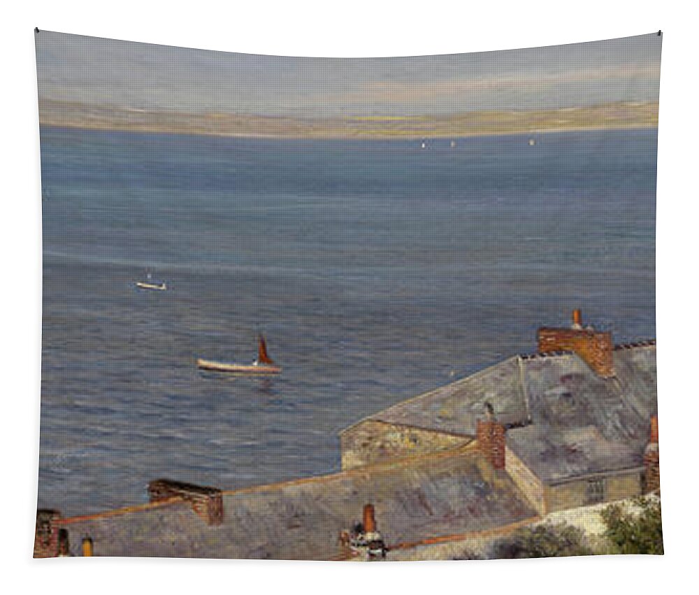 St Ives Tapestry featuring the painting St Ives by Charles Sim Mottram