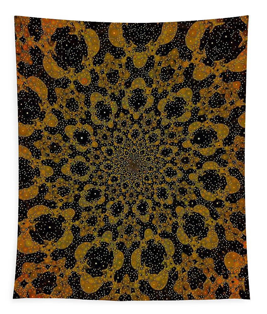 Stars Tapestry featuring the digital art Star Burst by Nick Heap