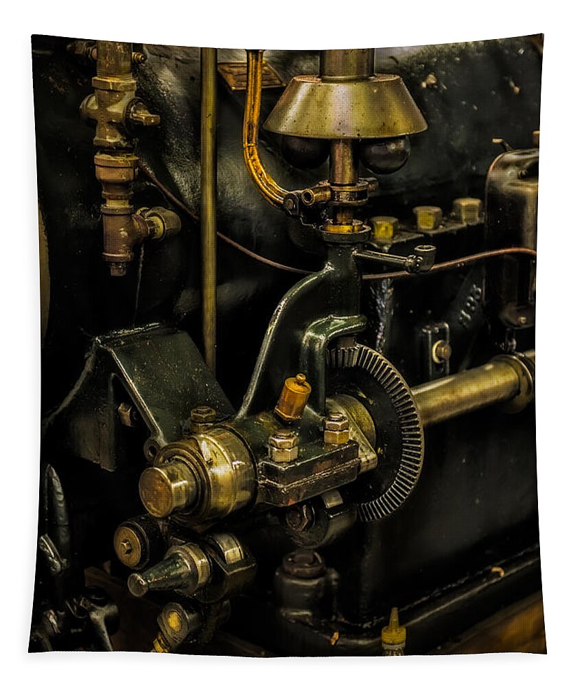 He Otto Tapestry featuring the photograph Steam Punk Steam Engine by Paul Freidlund