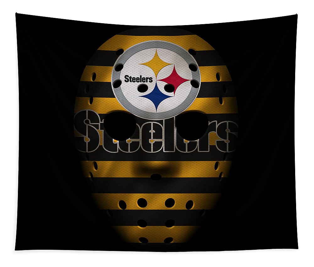 Steelers Tapestry featuring the photograph Steelers War Mask 2 by Joe Hamilton