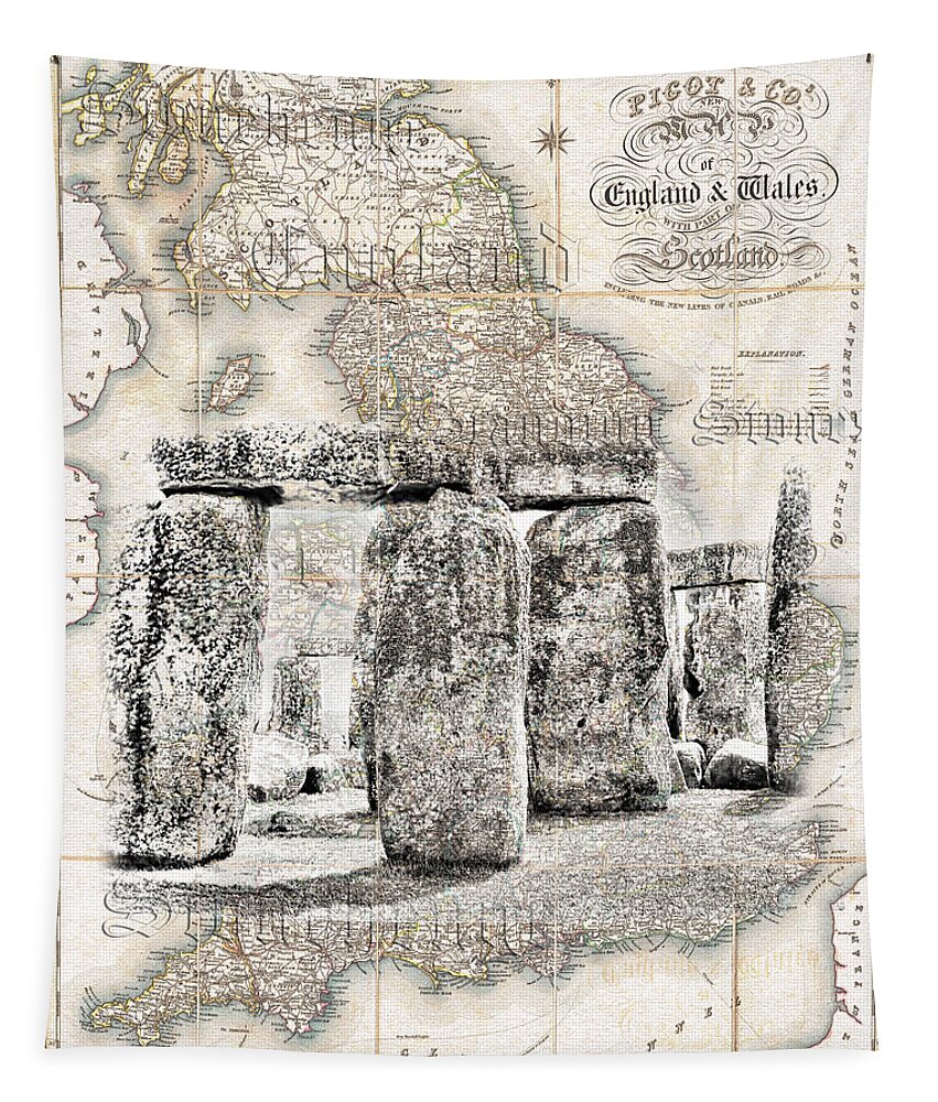 Sharon Popek Tapestry featuring the photograph Stonehenge Style by Sharon Popek