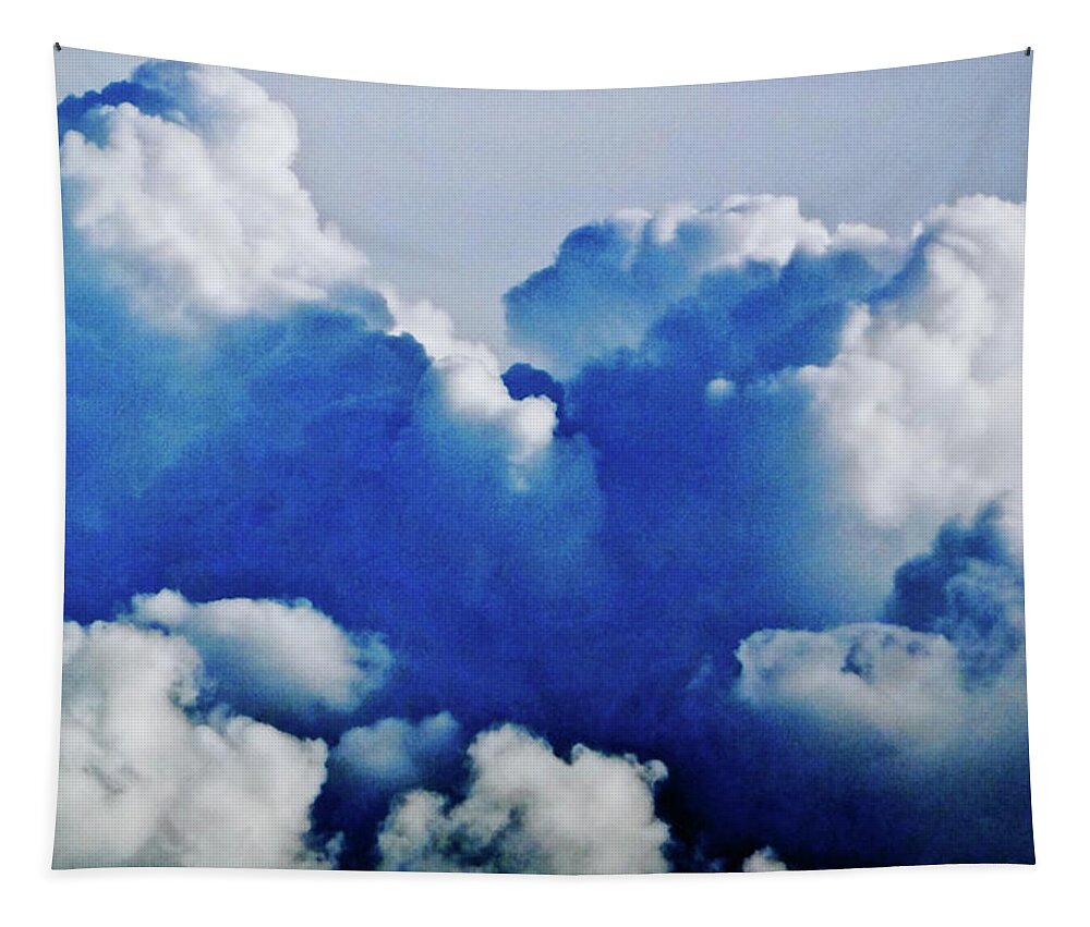 Clouds Tapestry featuring the photograph Storm Clouds by Liz Vernand