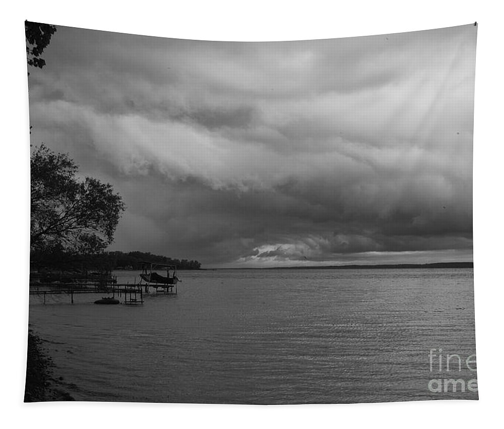 Seneca Lake Tapestry featuring the photograph Storm Clouds by William Norton