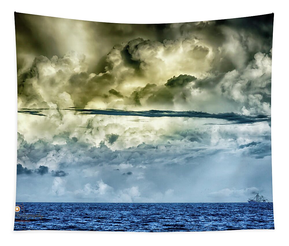 Ocean Tapestry featuring the photograph Storm Shrimping by Joseph Desiderio