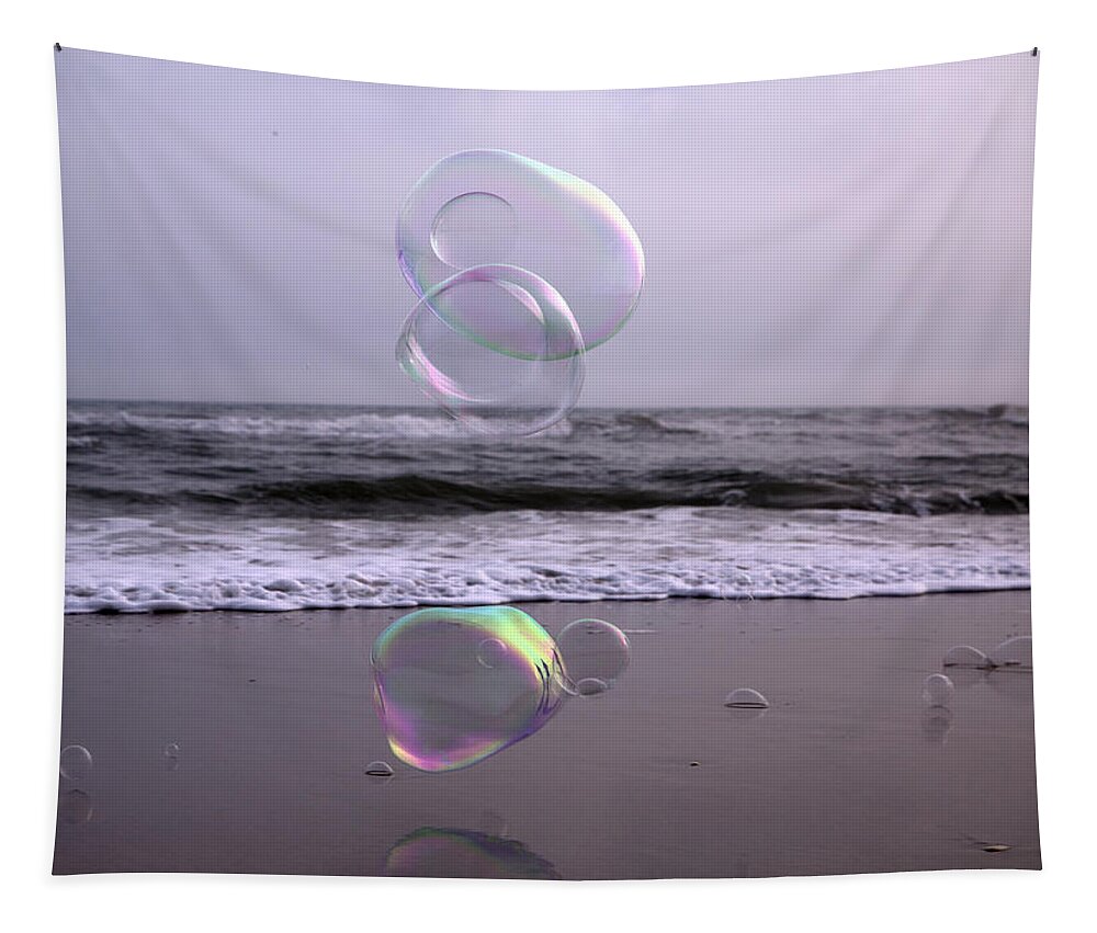 Bubble Tapestry featuring the photograph Storming Bubbles by Betsy Knapp