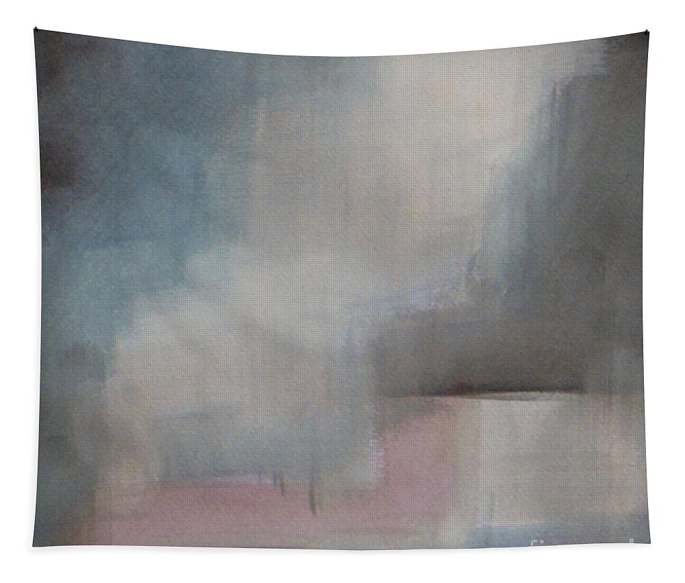 Abstract Tapestry featuring the painting Stormy Clouds by Vesna Antic
