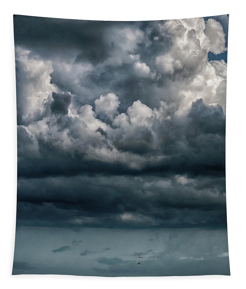 Weather Tapestry featuring the photograph Stormy Weather by Judy Hall-Folde
