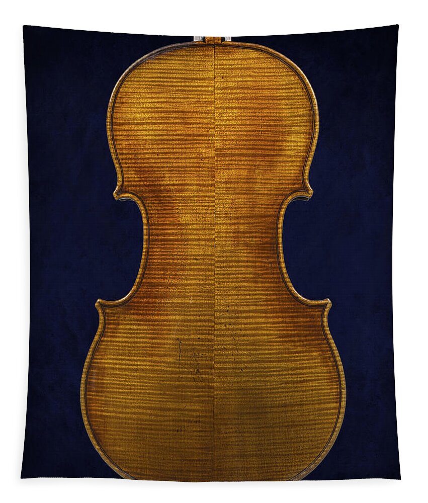 Stradivarius Violin Back Closeup Tapestry by Endre Balogh - Fine
