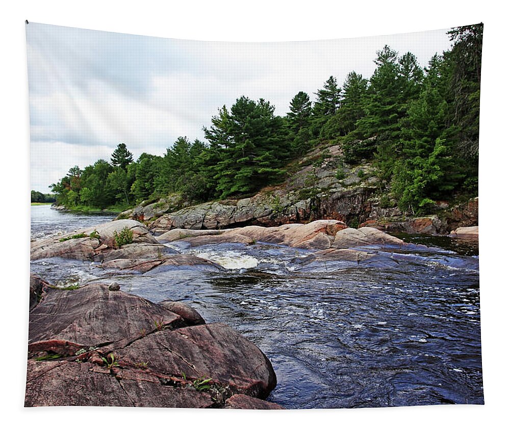 Sturgeon Chutes Tapestry featuring the photograph Sturgeon Chutes XI by Debbie Oppermann
