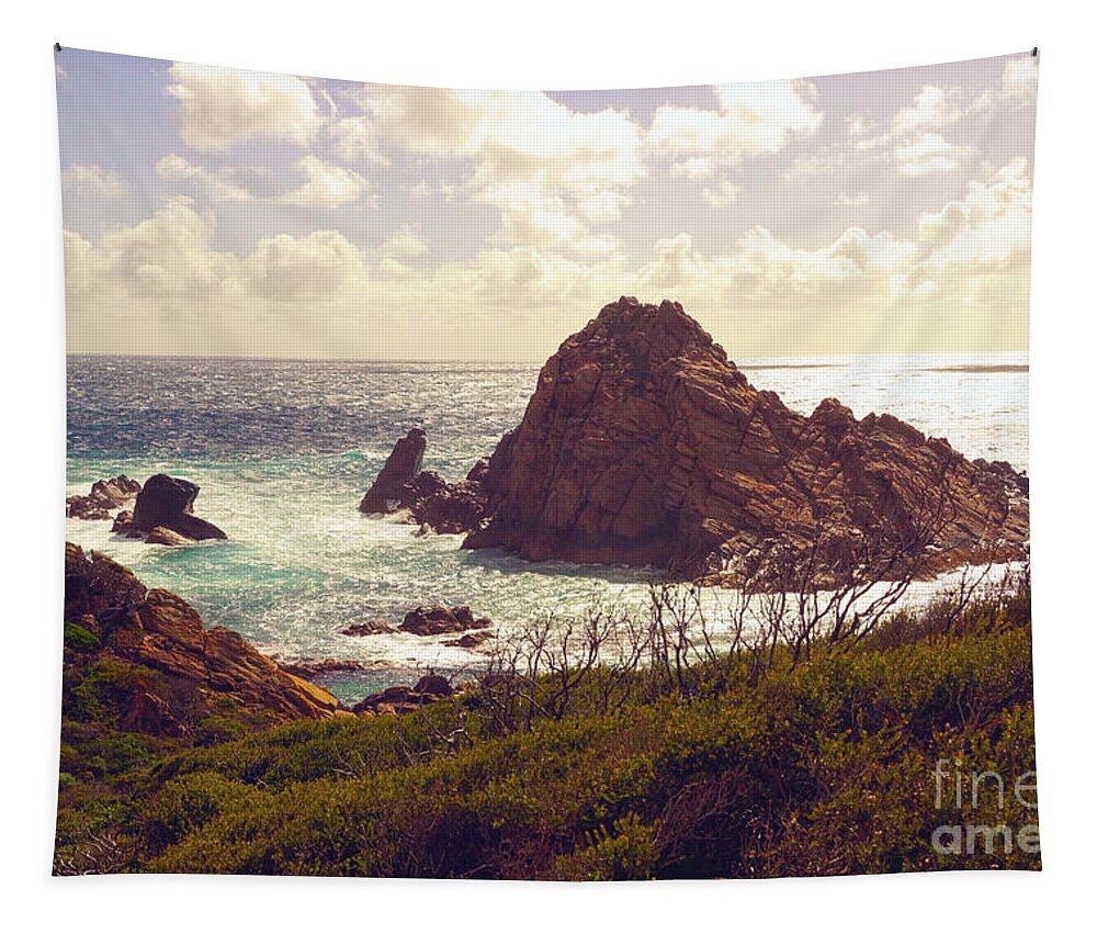 Look Out Tapestry featuring the photograph Sugarloaf Rock IX by Cassandra Buckley