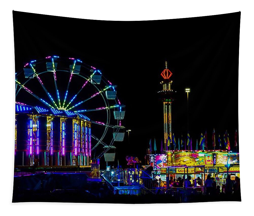  Tapestry featuring the photograph Summer Carnival 8 by Rodney Lee Williams