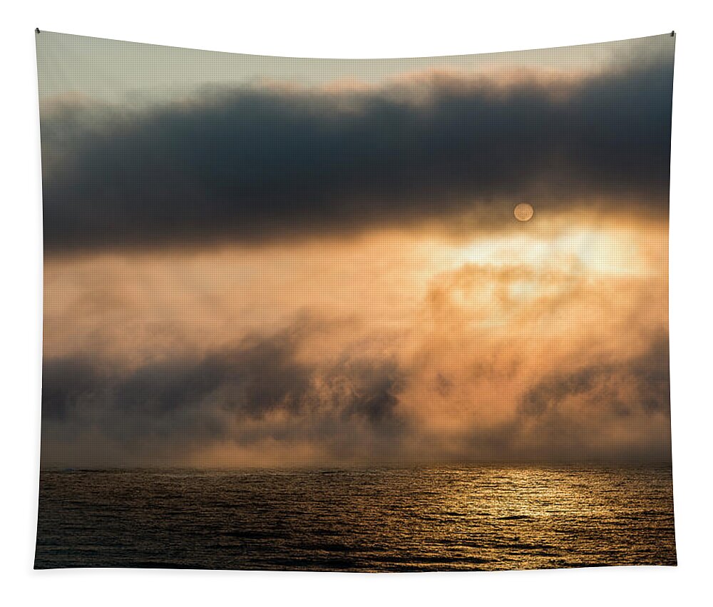 Arcadia Beach State Recreation Site Tapestry featuring the photograph Summer Fog by Robert Potts