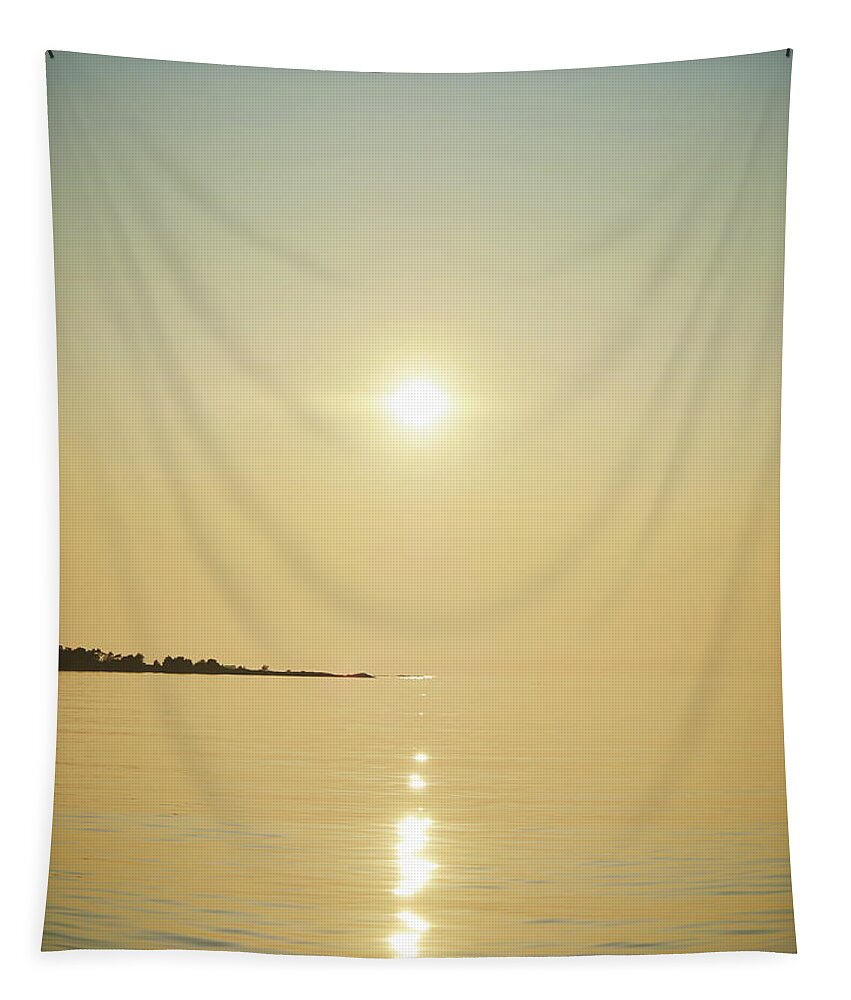 Jouko Lehto Tapestry featuring the photograph Summer Seaside sunset by Jouko Lehto