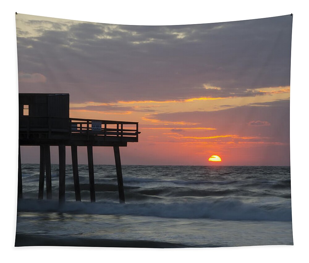 Summertime Tapestry featuring the photograph Summertime in Avalon New Jersey by Bill Cannon