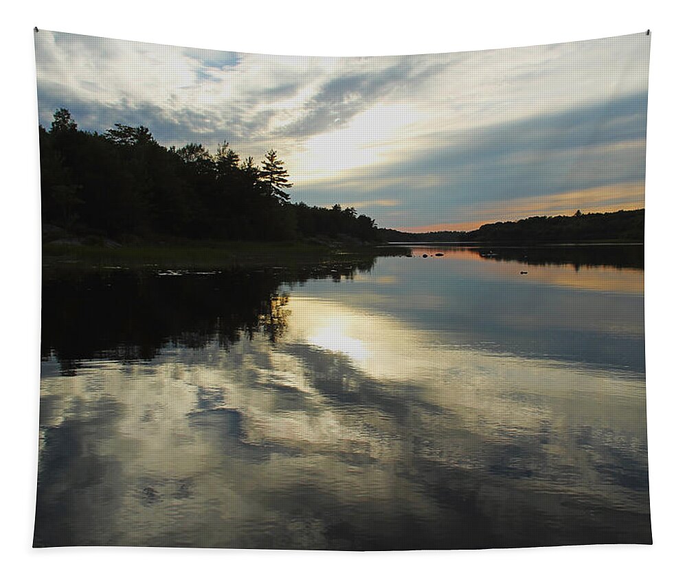 Moon River Tapestry featuring the photograph Sun Behind The Clouds by Debbie Oppermann