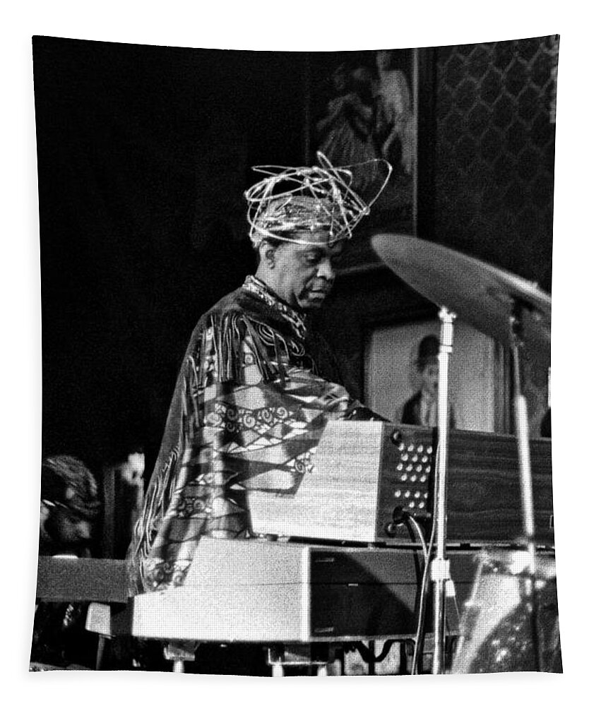 Sun Ra Arkestra At The Red Garter 1970 Nyc Tapestry featuring the photograph Sun Ra 2 by Lee Santa