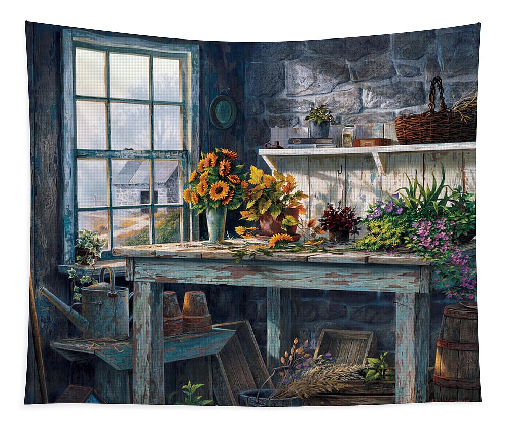 Michael Humphries Tapestry featuring the painting Sunlight Suite by Michael Humphries