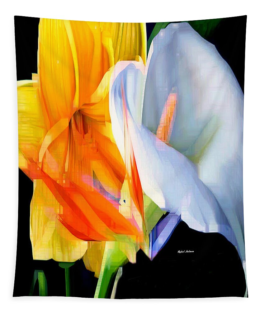 Art Tapestry featuring the digital art Sunny Bouquet by Rafael Salazar
