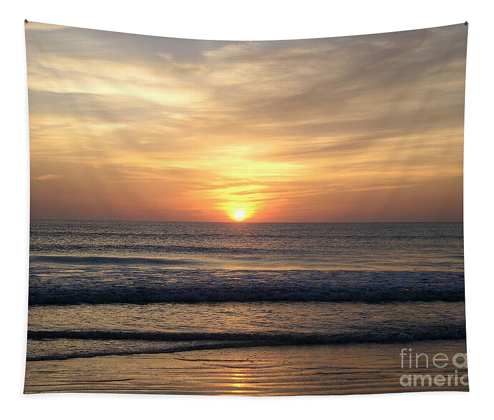 Beach Photography Tapestry featuring the photograph Sunrise 7-19-15 by Julianne Felton