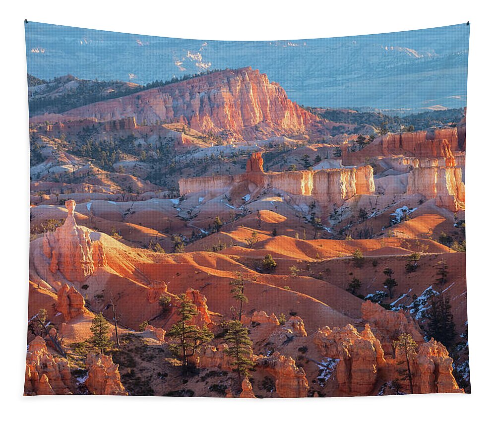 Bryce Canyon National Park Tapestry featuring the photograph Sunrise at Sunset by Jonathan Nguyen