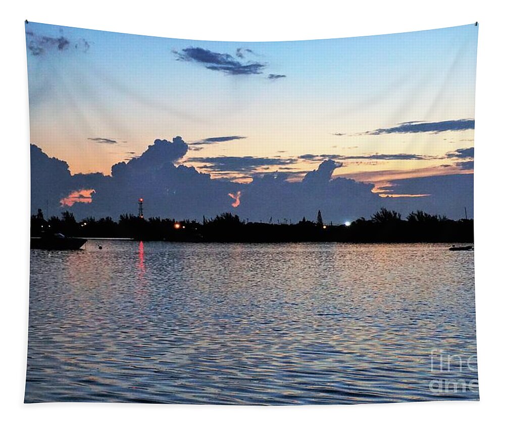 Sunrise Tapestry featuring the photograph Sunrise over Key West by Merle Grenz