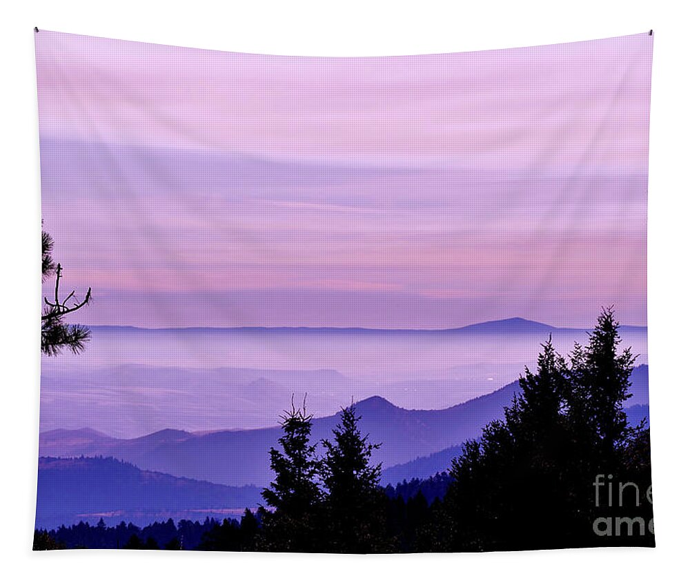 Ochoco National Forest Tapestry featuring the photograph Sunrise Silhouettes by Michele Penner