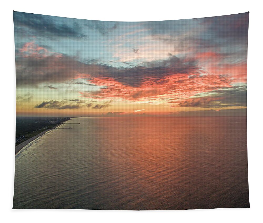 Sunrise Tapestry featuring the photograph Sunrise2 by Star City SkyCams