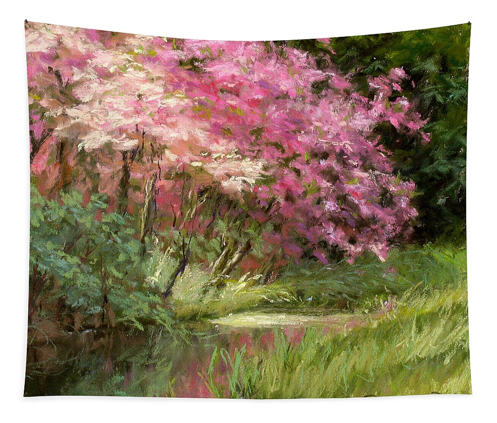 Pastel Painting Tapestry featuring the pastel Sun's Grace by L Diane Johnson