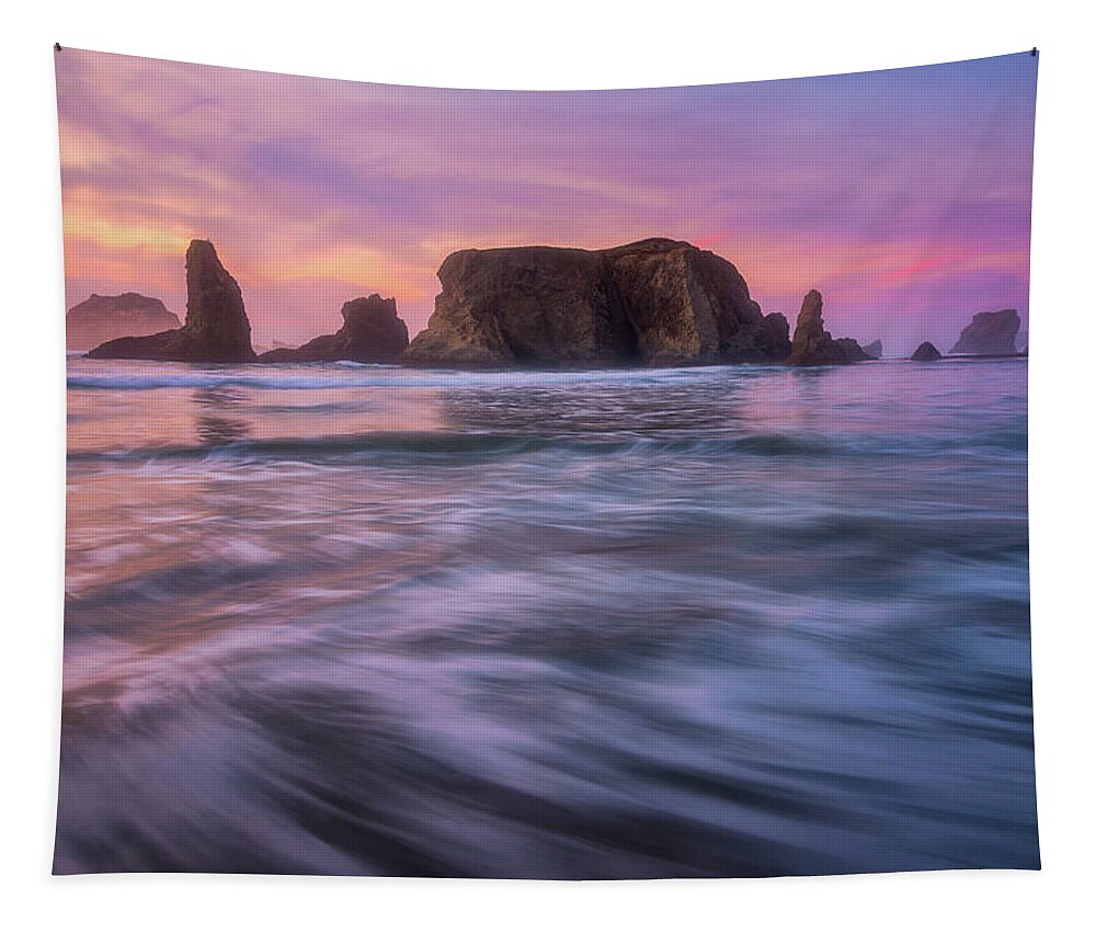 Sunset Tapestry featuring the photograph Sunset Dance by Darren White