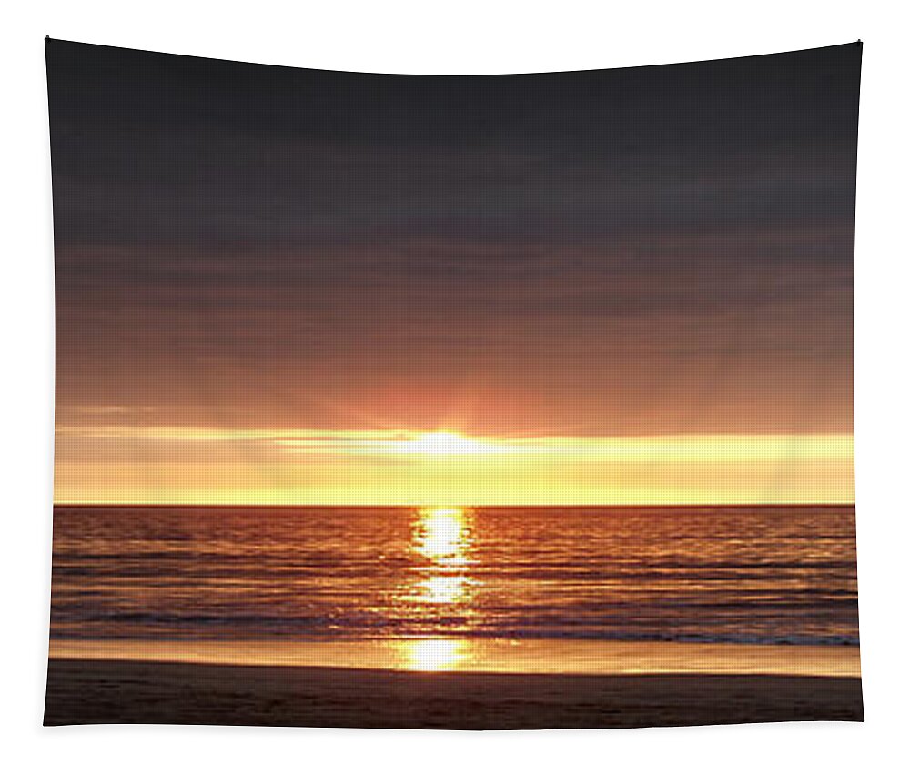 Sunset Tapestry featuring the photograph Sunset by Gina De Gorna