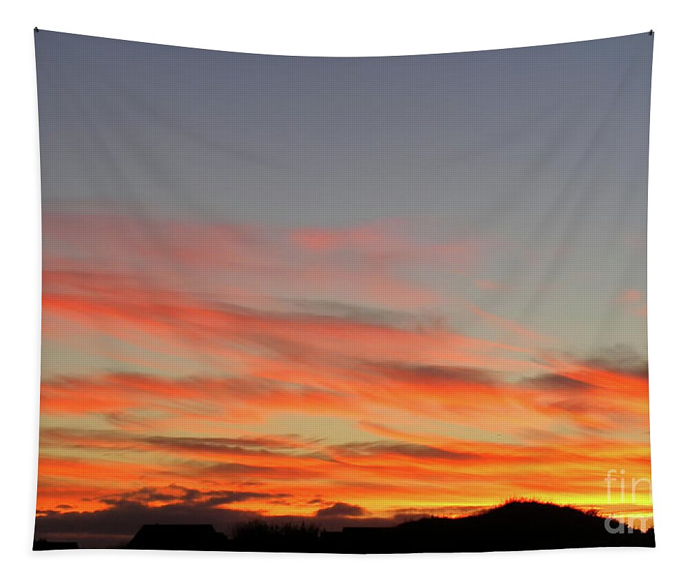 Sunset Tapestry featuring the photograph Sunset In County Down 3 by Nina Ficur Feenan