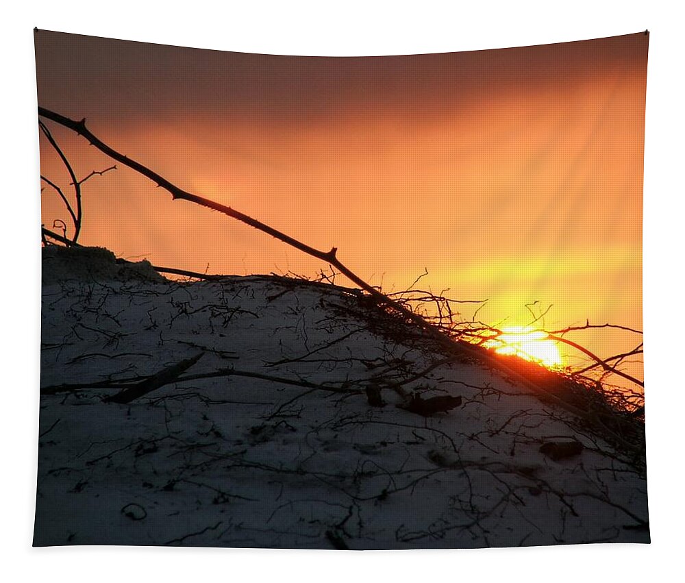 Sunset Tapestry featuring the photograph Sunset in Destin by Robert Meanor