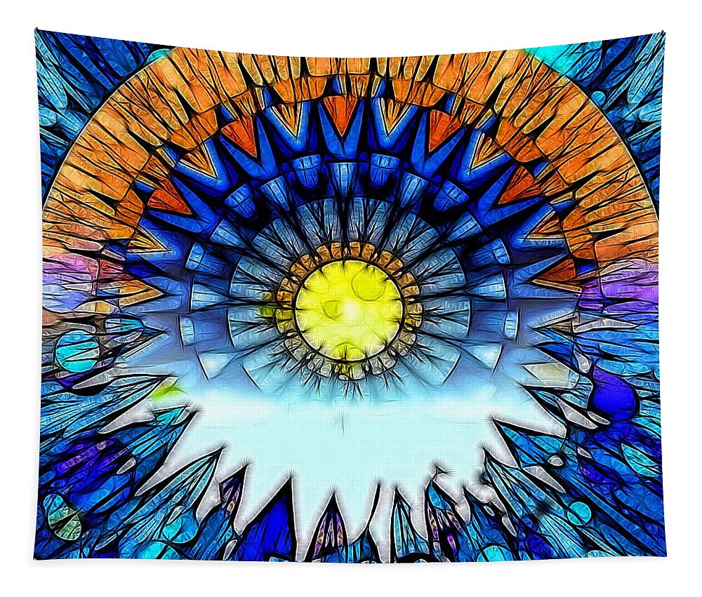 Sunset Tapestry featuring the photograph Sunset in the Mind's Eye by Nick Heap