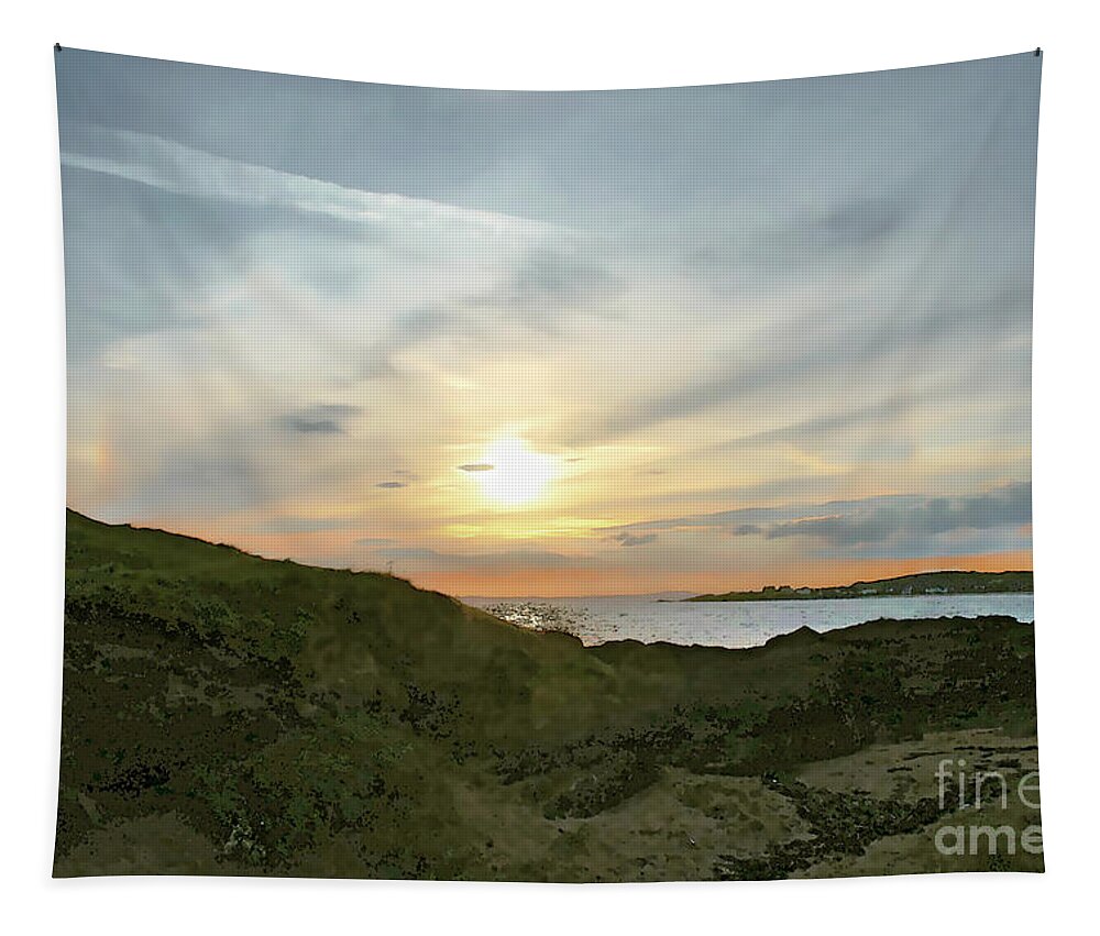Elie Ness Tapestry featuring the photograph Sunset is close. by Elena Perelman