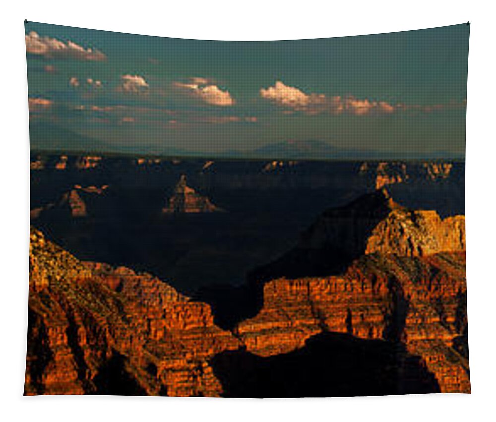 Dave Welling Tapestry featuring the photograph Sunset North Rim Grand Canyon National Park Arizona by Dave Welling