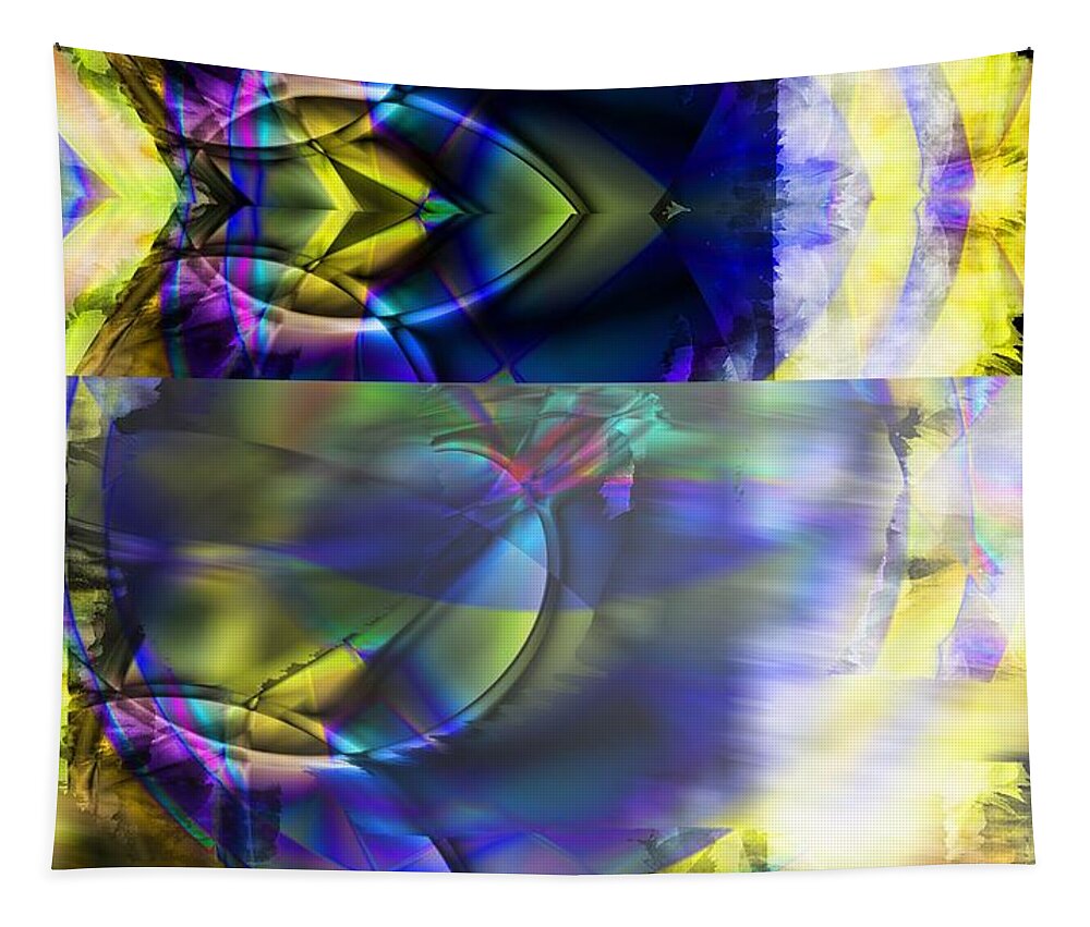 Abstract Tapestry featuring the digital art Swimming.. by Art Di
