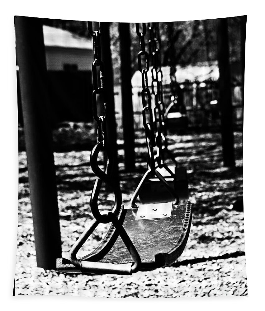 Swing Set Illinois Tapestry featuring the photograph Swing by Frank J Casella