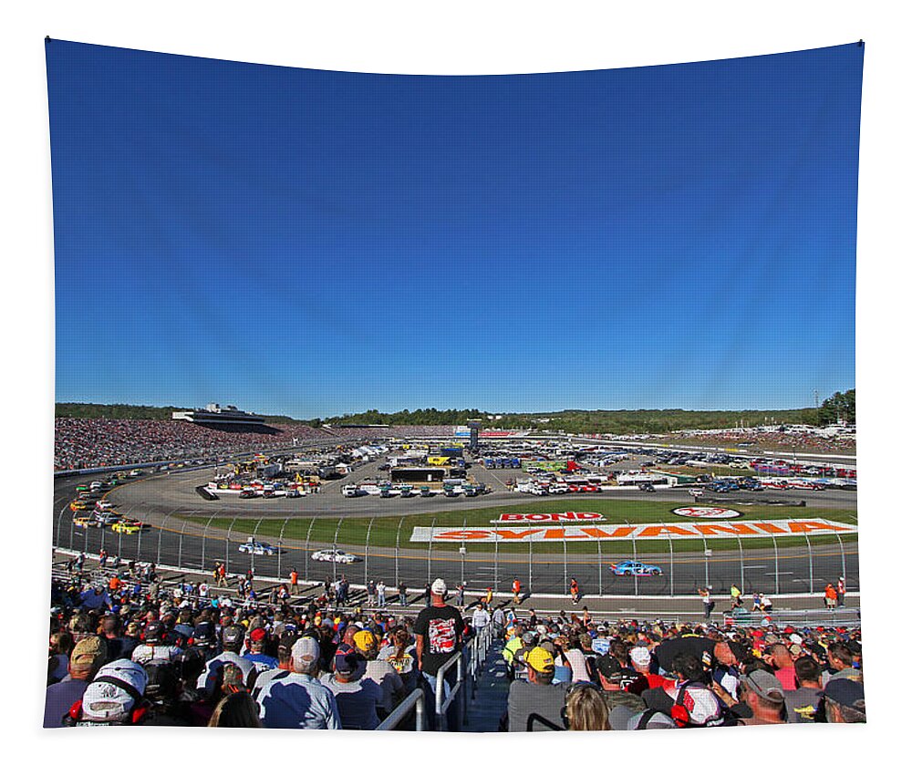 New Hampshire Motor Speedway Tapestry featuring the photograph Sylvania 300 by Juergen Roth