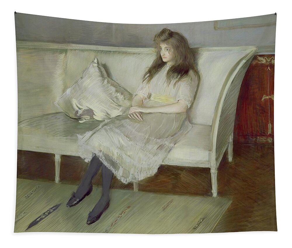 Symphony Tapestry featuring the painting Symphony in White by Paul Cesar Helleu