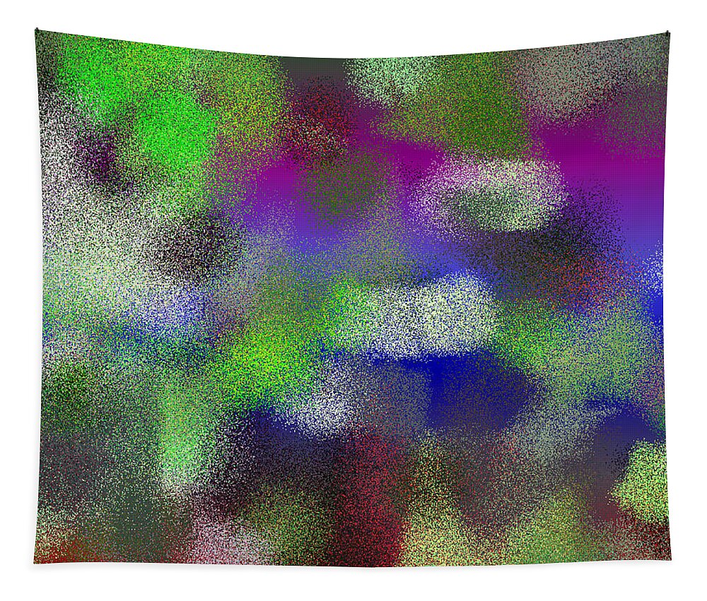 Abstract Tapestry featuring the digital art T.1.617.39.4x3.5120x3840 by Gareth Lewis