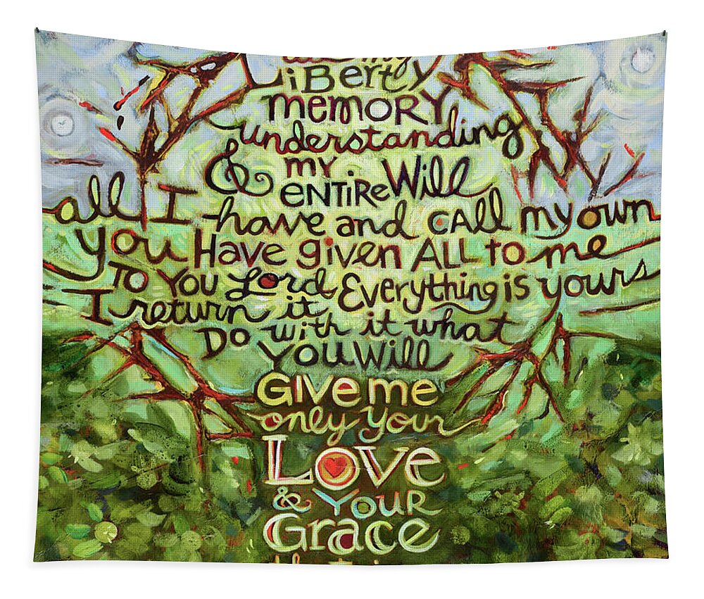 Jen Norton Tapestry featuring the painting Take Lord, Receive by Jen Norton