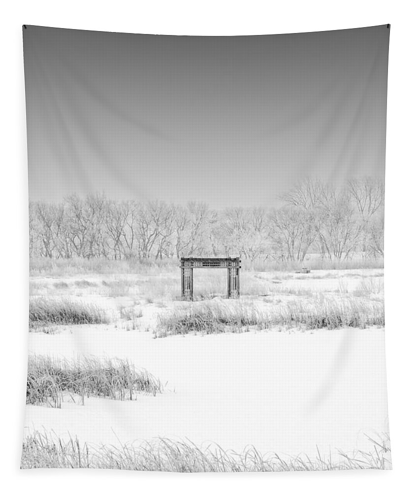 B&w Tapestry featuring the photograph Take me To Church by Sandra Parlow