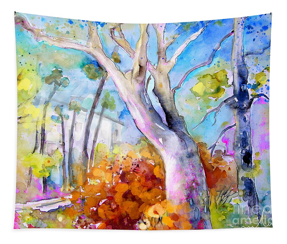 Tarbes Tapestry featuring the painting Tarbes 02 by Miki De Goodaboom
