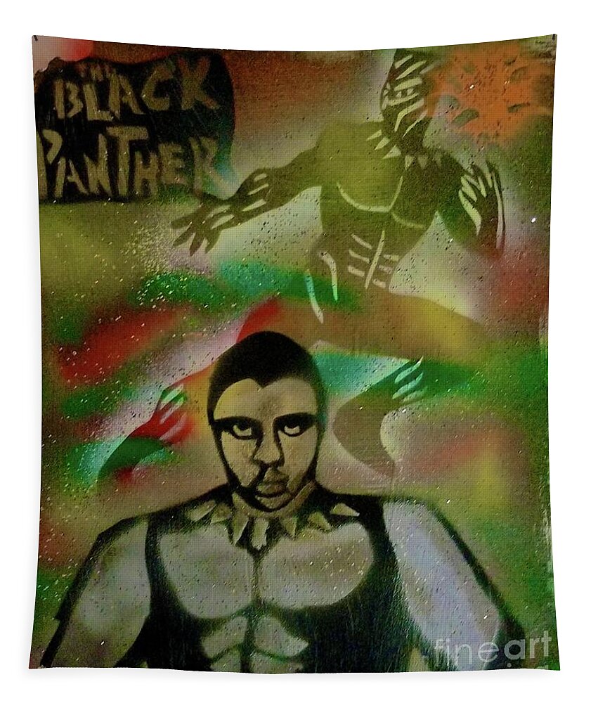 Comic Book Art Tapestry featuring the painting TCHALLA's Legacy by Tony B Conscious