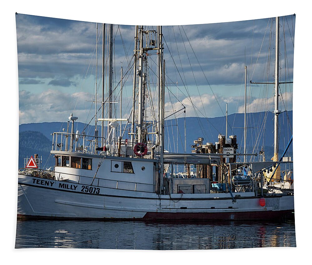 Fishing Boat Tapestry featuring the photograph Teeny Milly by Randy Hall