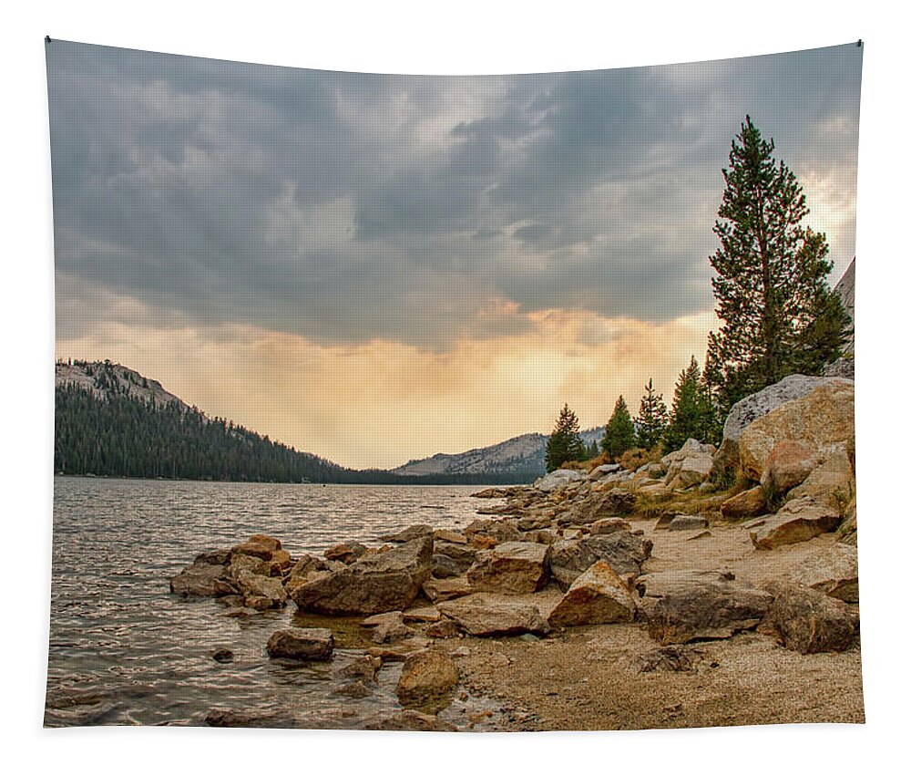 Tenaya Lake Tapestry featuring the photograph Tenaya Lake - Yosemite by Kristia Adams
