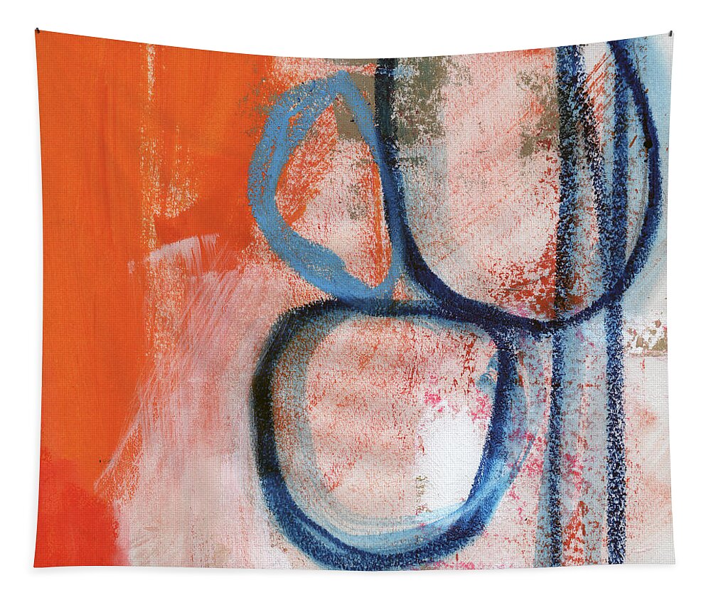 Contemporary Abstract Tapestry featuring the painting Tender Mercies by Linda Woods