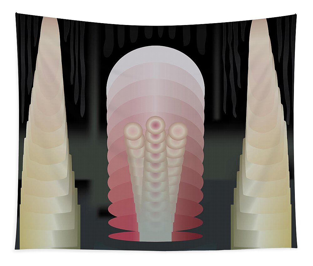 Tentacle Tapestry featuring the digital art Tentaclon by Kevin McLaughlin