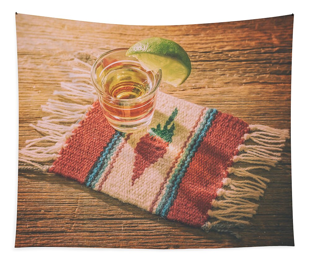 Still Life Tapestry featuring the photograph Tequila for Cinco de Mayo by Scott Norris