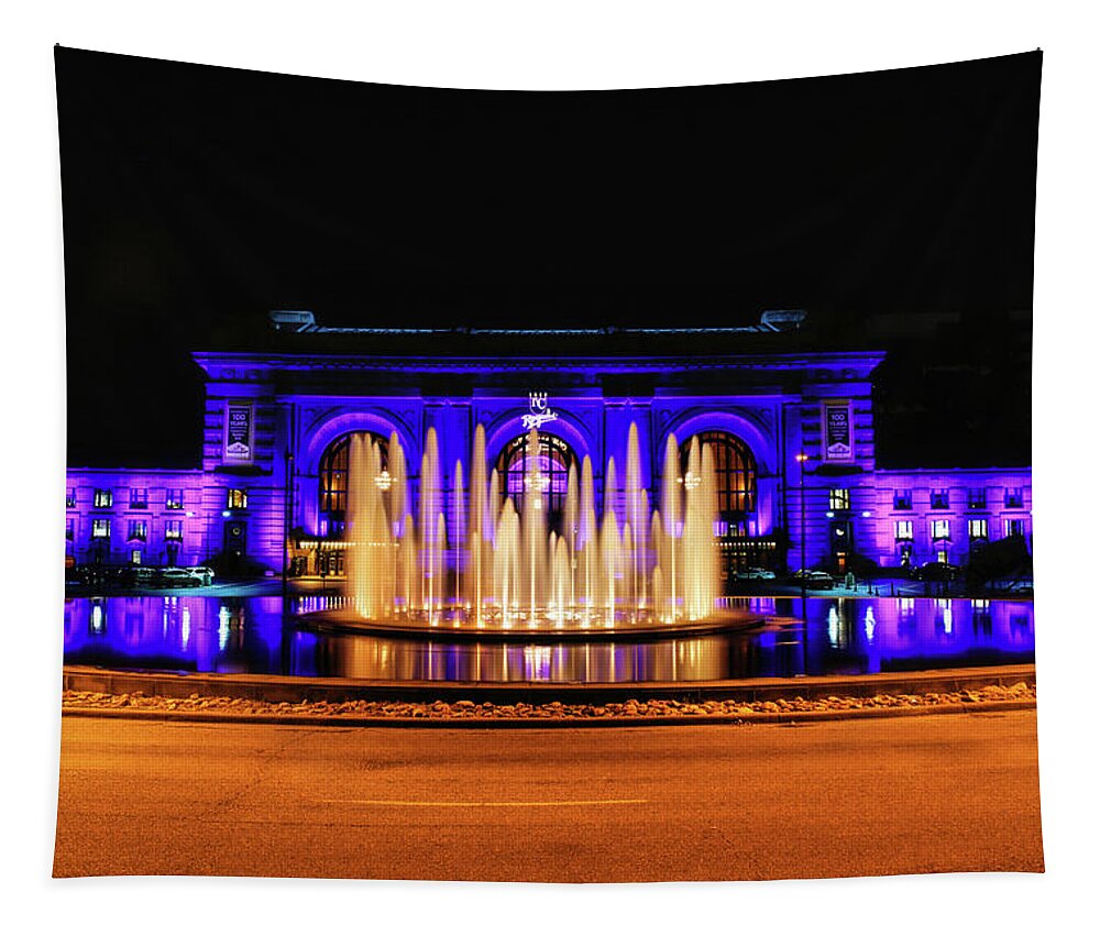 Union Station Tapestry featuring the photograph Kansas City Union Station by Lynn Sprowl